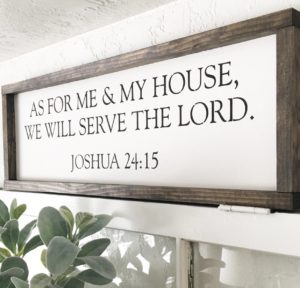 stenciled farmhouse sign