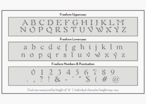 freeform letter stencils alphabet stencils