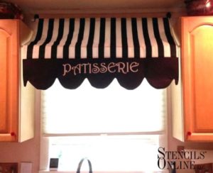 stenciled kitchen