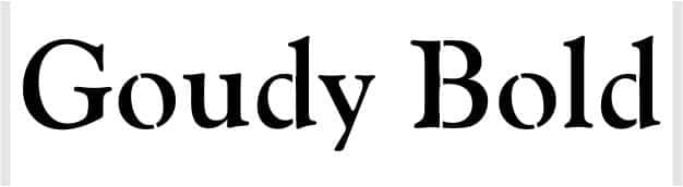 GoudyBold